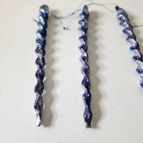 5 HANDCRAFTED Upcycled Swirly Unicorn Icecicle Ornaments HANDPAINTED Holiday - Picture 15 of 17